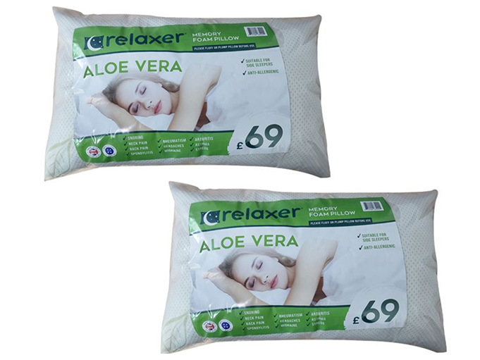 Pair Of Aloe Vera Pillows