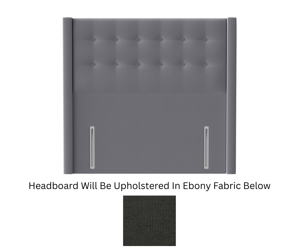 Silentnight Bloomsbury Ebony Floor Standing Headboard - Superking