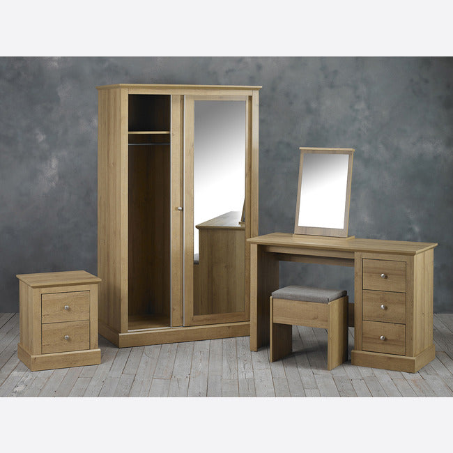 Luminosa Living Dallas 2 Door Sliding Wardrobe - Oak 4
