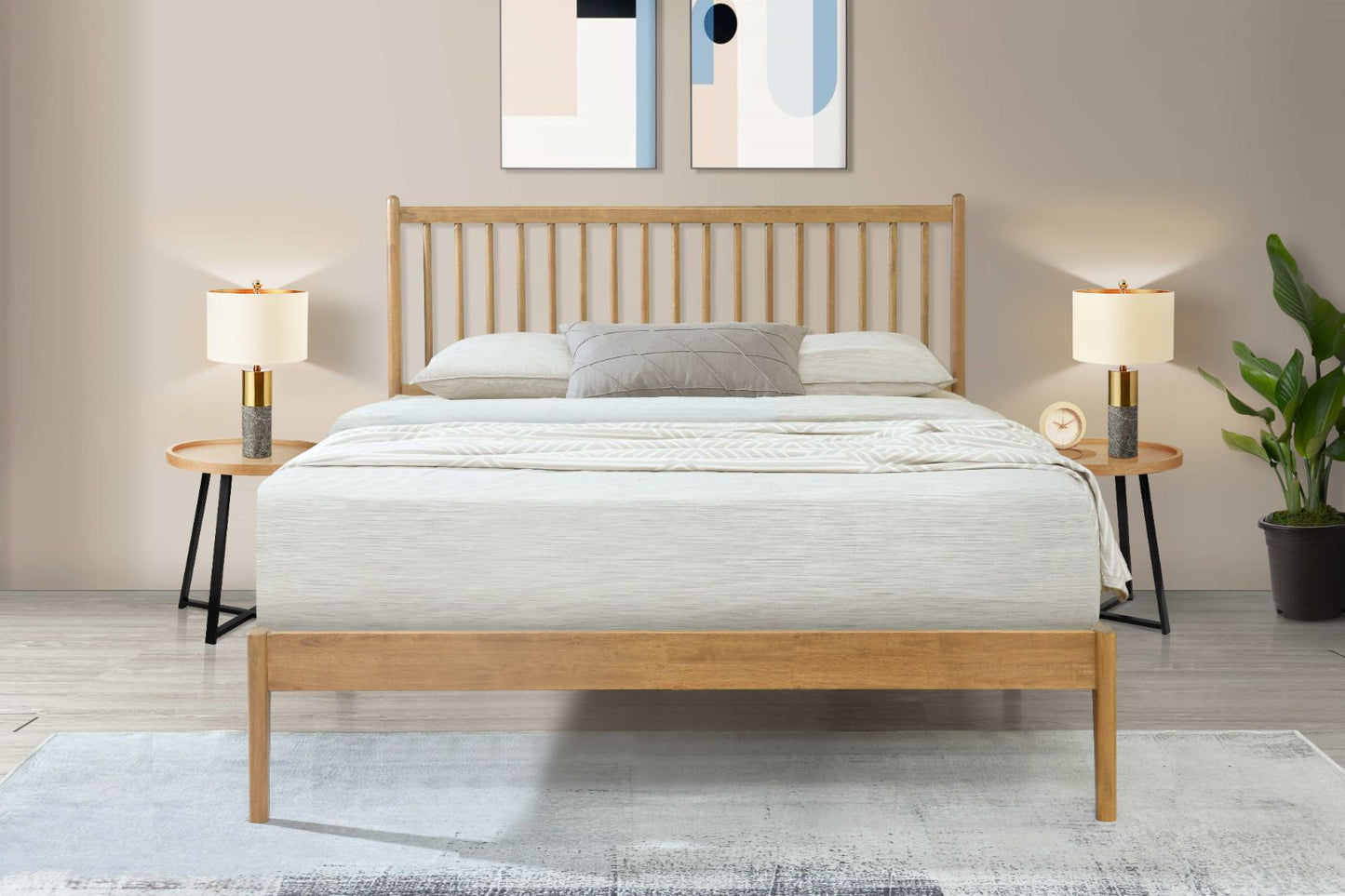 Gabriel Wooden Bed Frame 2