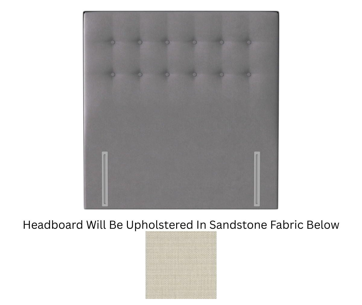 Silentnight Goya Sandstone Floor Standing Headboard - Superking