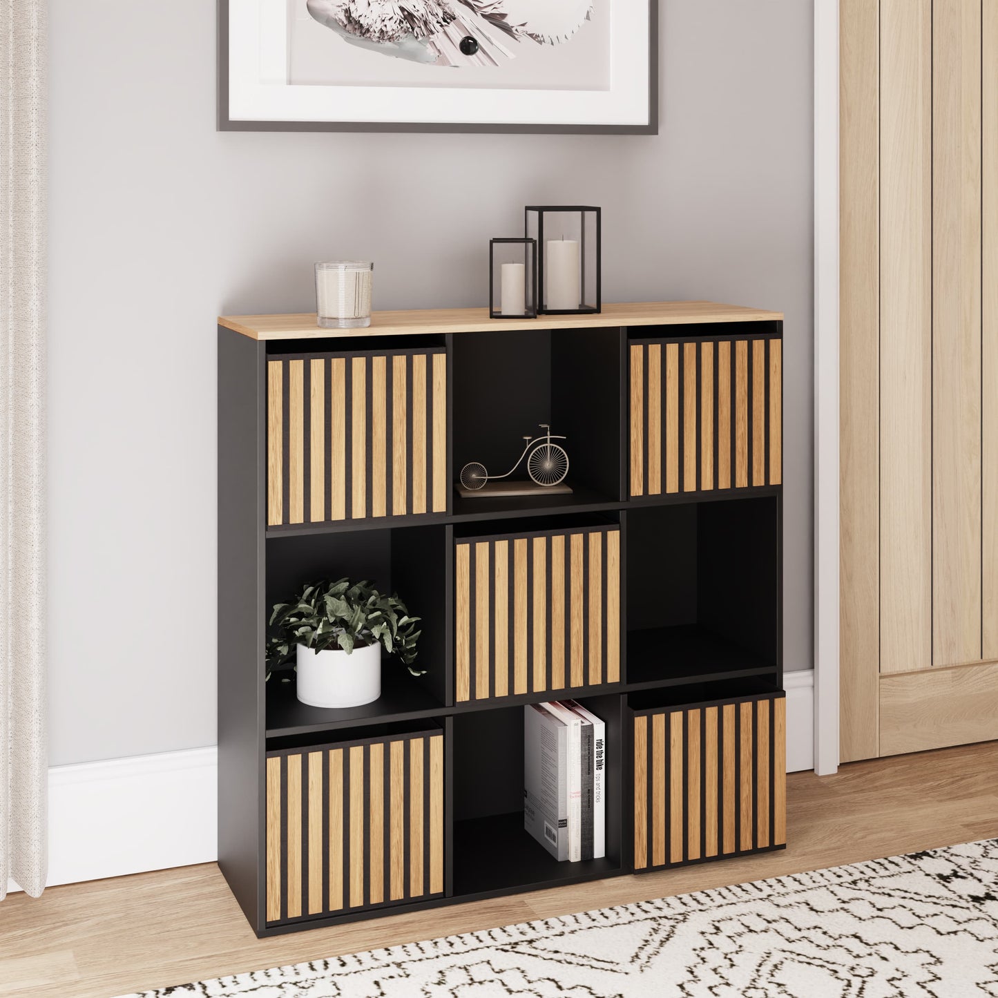 GFW Kube 3x3 Shelf Storage Cube - Black