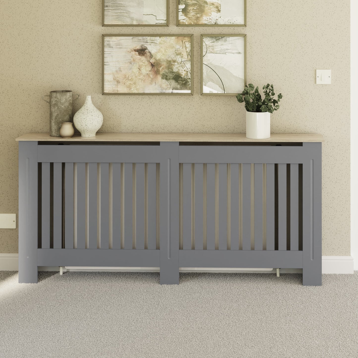 GFW Longslow Radiator Cover Extra Large - Grey