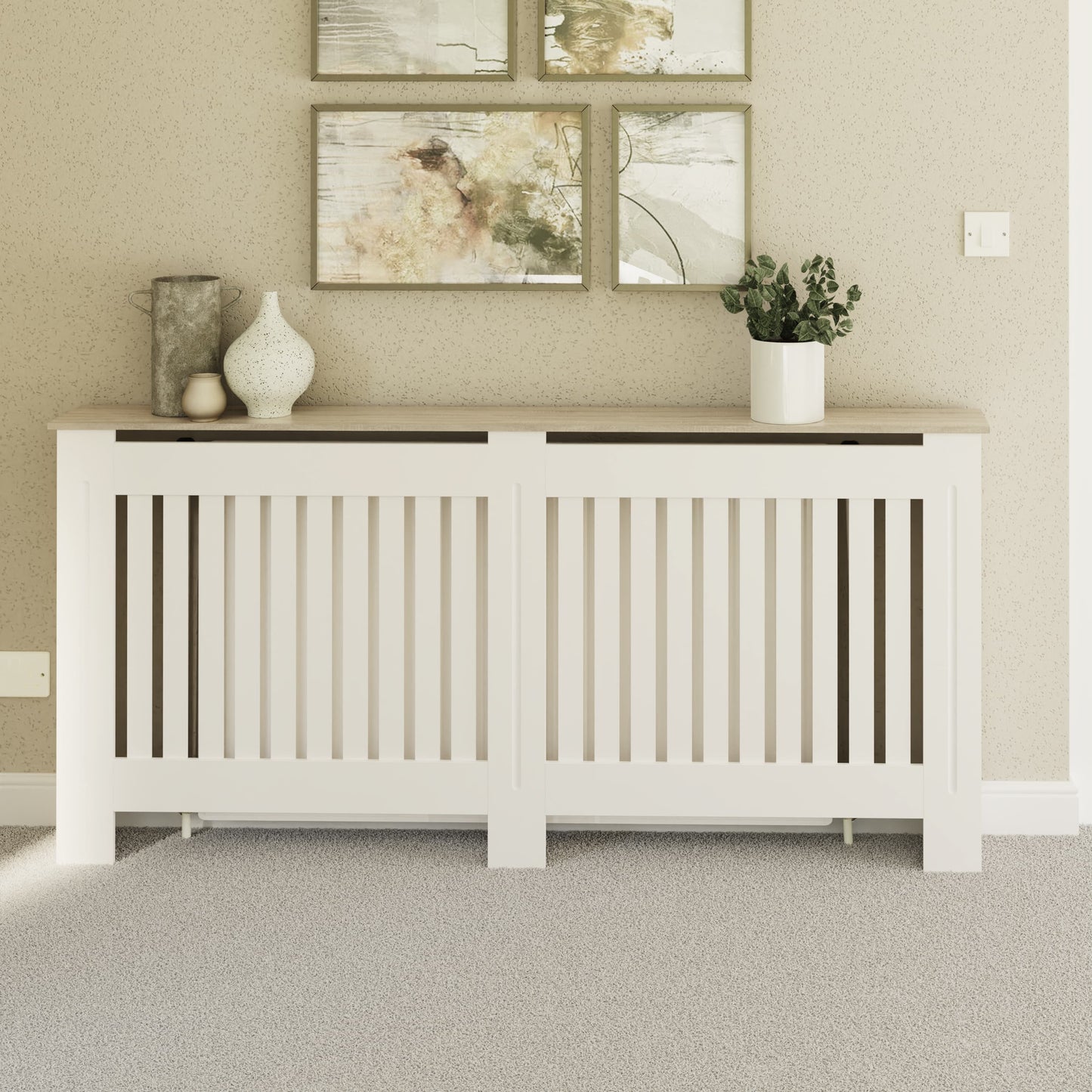 GFW Longslow Radiator Cover Extra Large - White