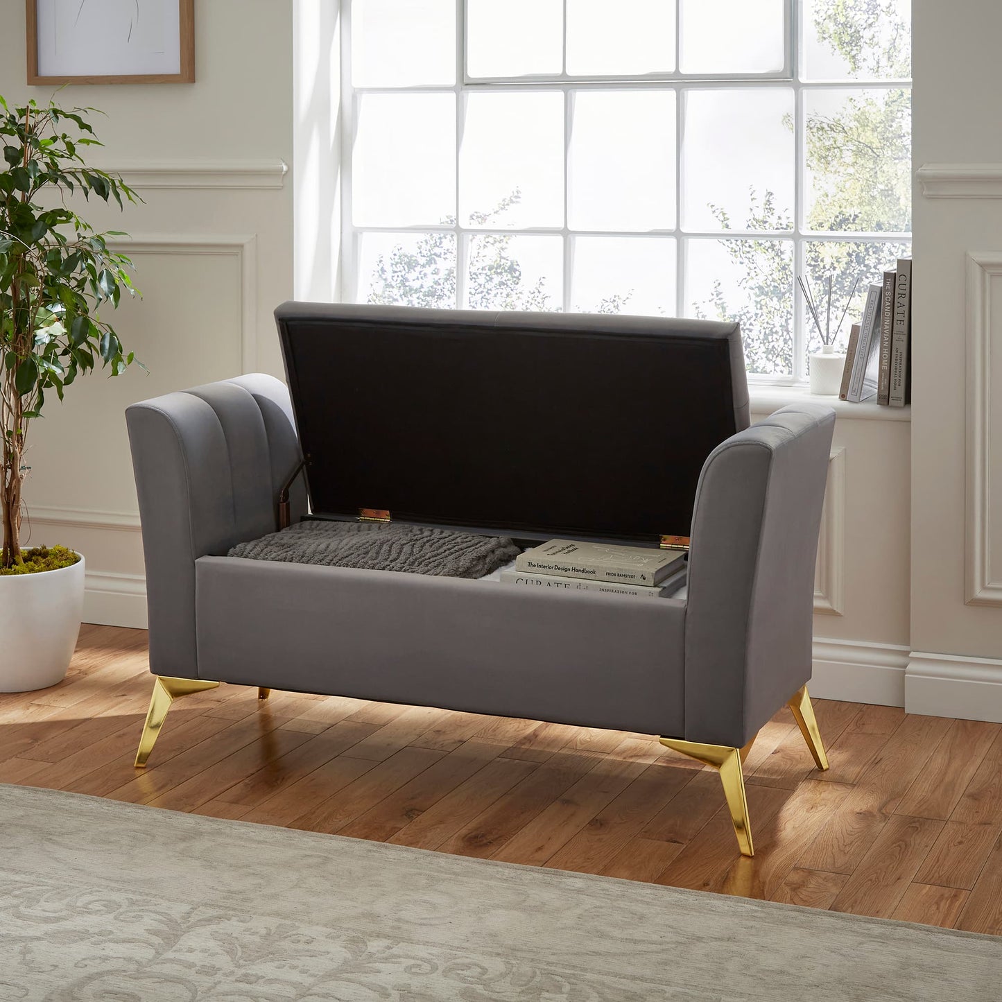 GFW Pettine Blanket Box - Grey 2