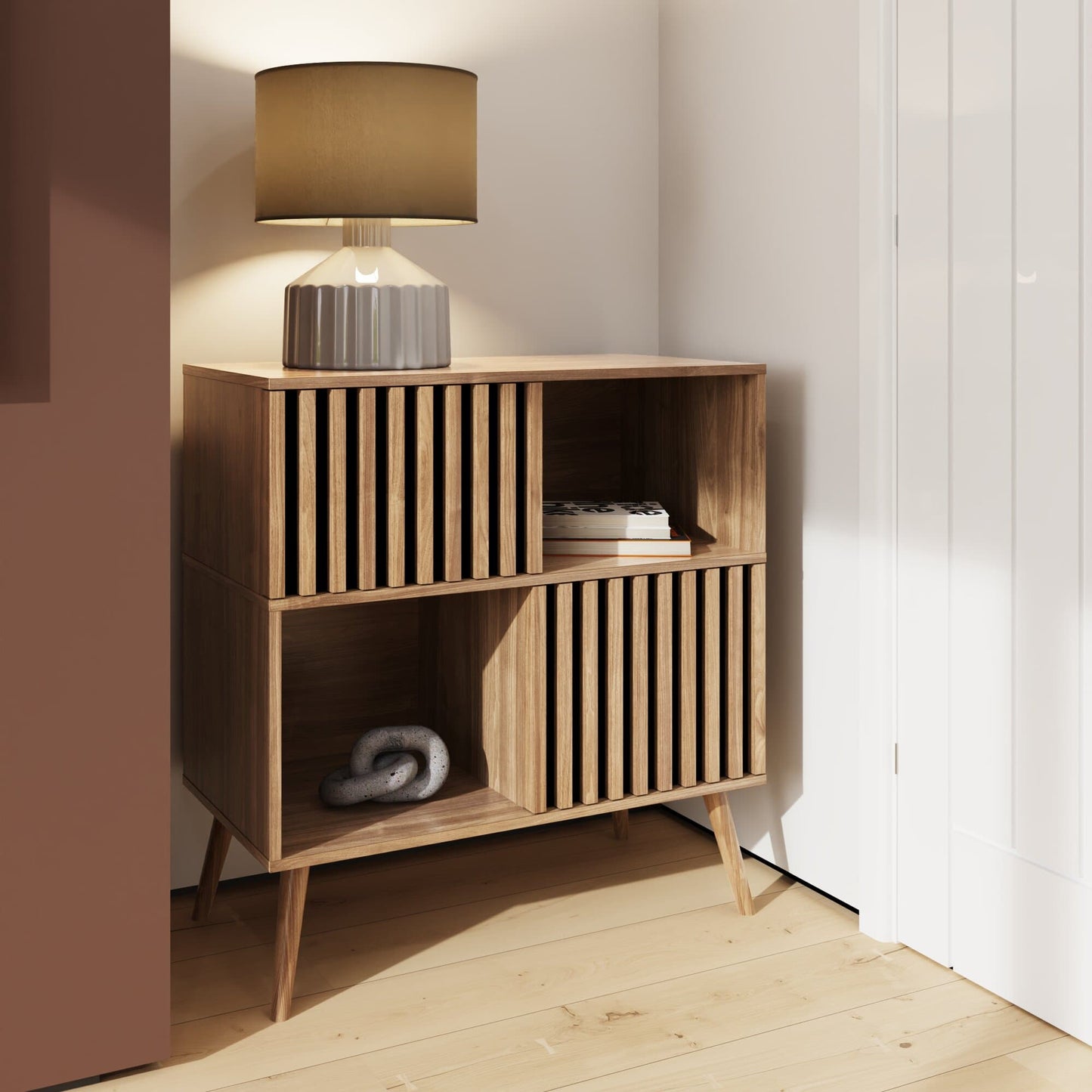 GFW Rowen Compact Sideboard - Oak 2