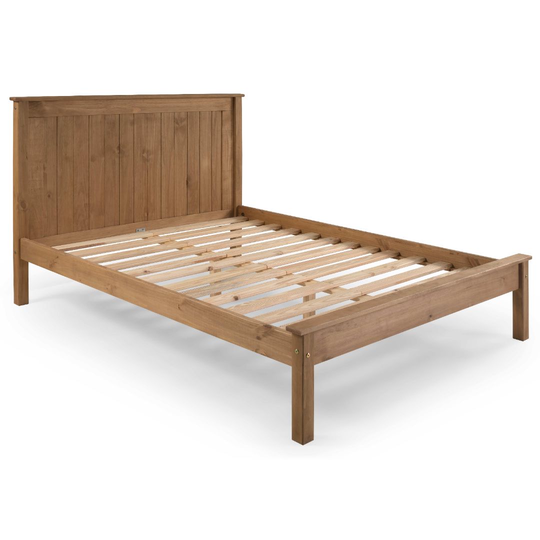 Limelight Taurus Pine Low Foot End Bed Frame Without Mattress