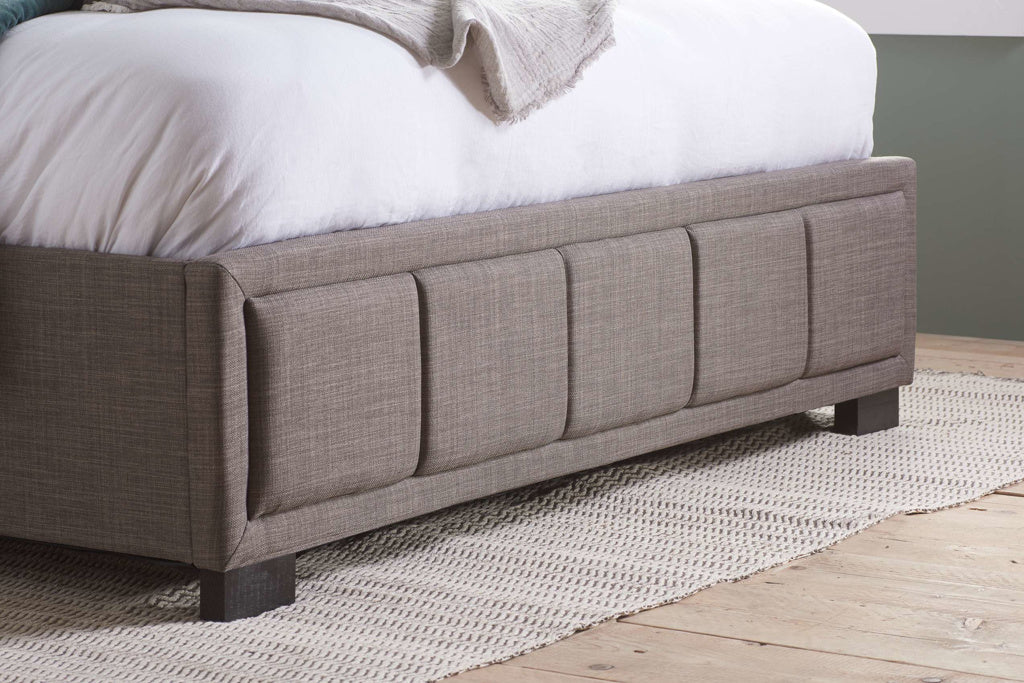 Birlea Hannover Fabric Bed - Grey Footboard