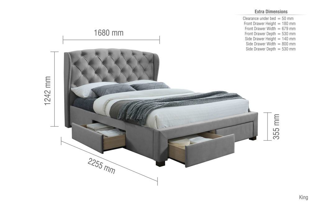 Birlea Hope Bed Frame - Kingsize 4