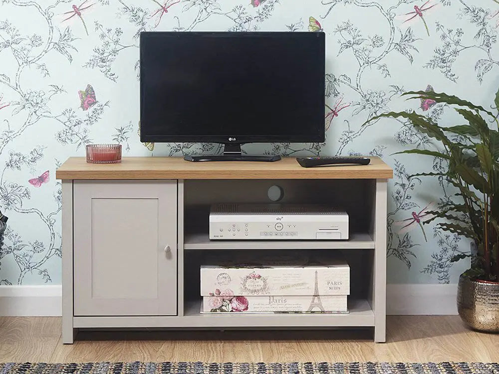 GFW Lancaster Small TV Unit - Grey