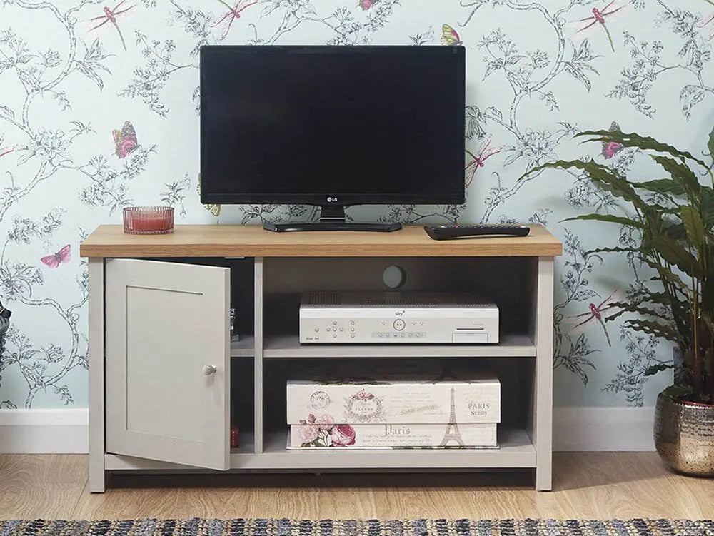 GFW Lancaster Small TV Unit - Grey 2