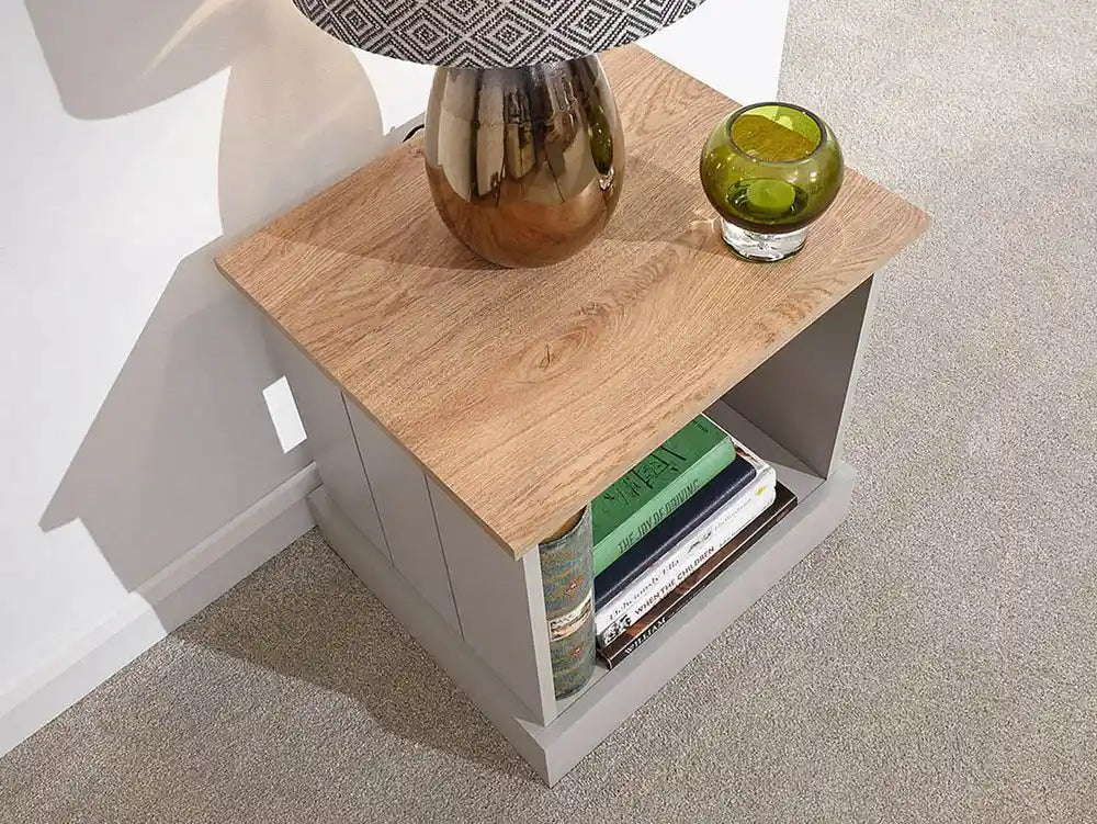 GFW Kendal Lamp Table - Grey 2