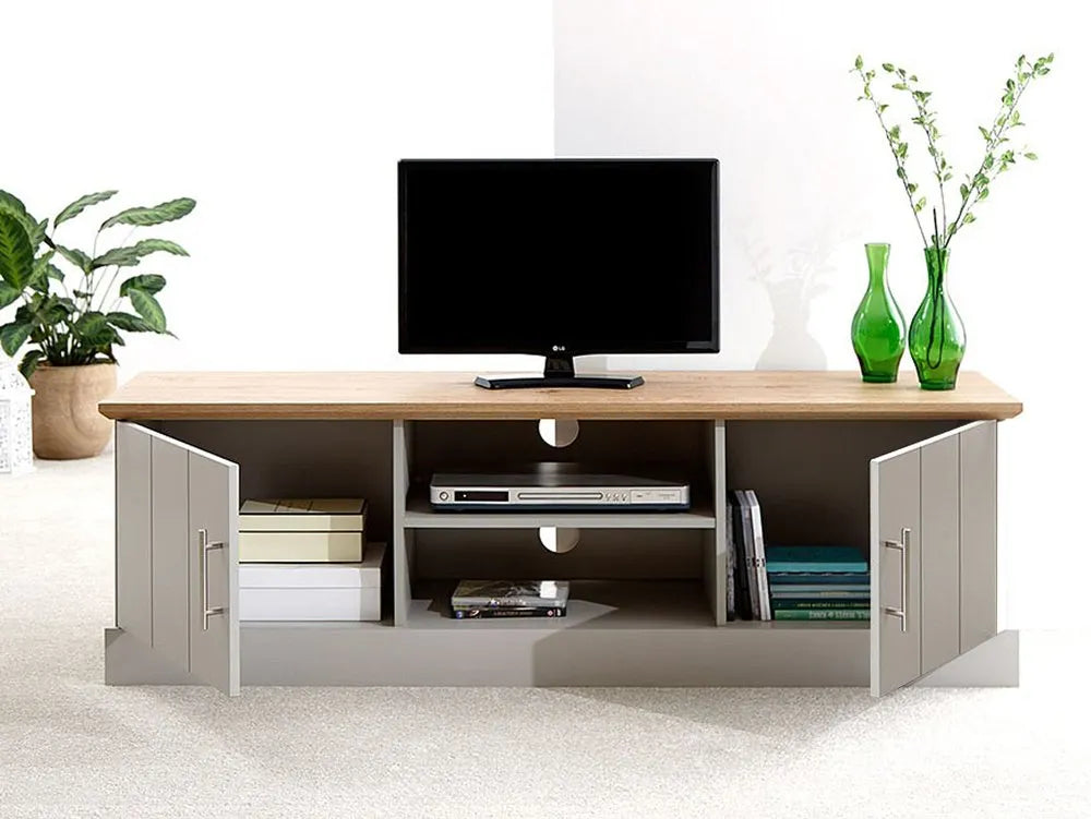 GFW Kendal Large TV Unit - Grey 2