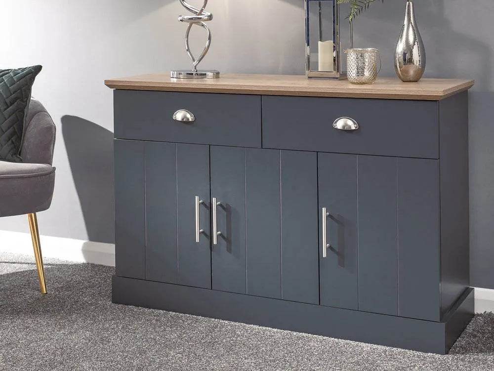 GFW Kendal Large Sideboard - Slate Blue