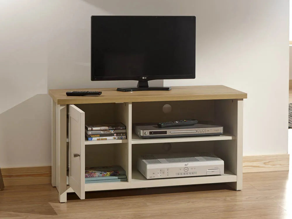 GFW Lancaster Small TV Unit - Cream 2