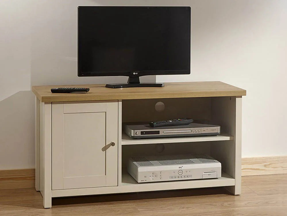 GFW Lancaster Small TV Unit - Cream