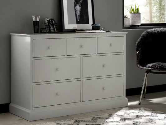 Ashby Soft Grey 3+4 Drawer Chest