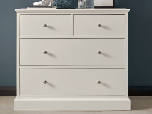 Ashby White 2+2 Drawer Chest