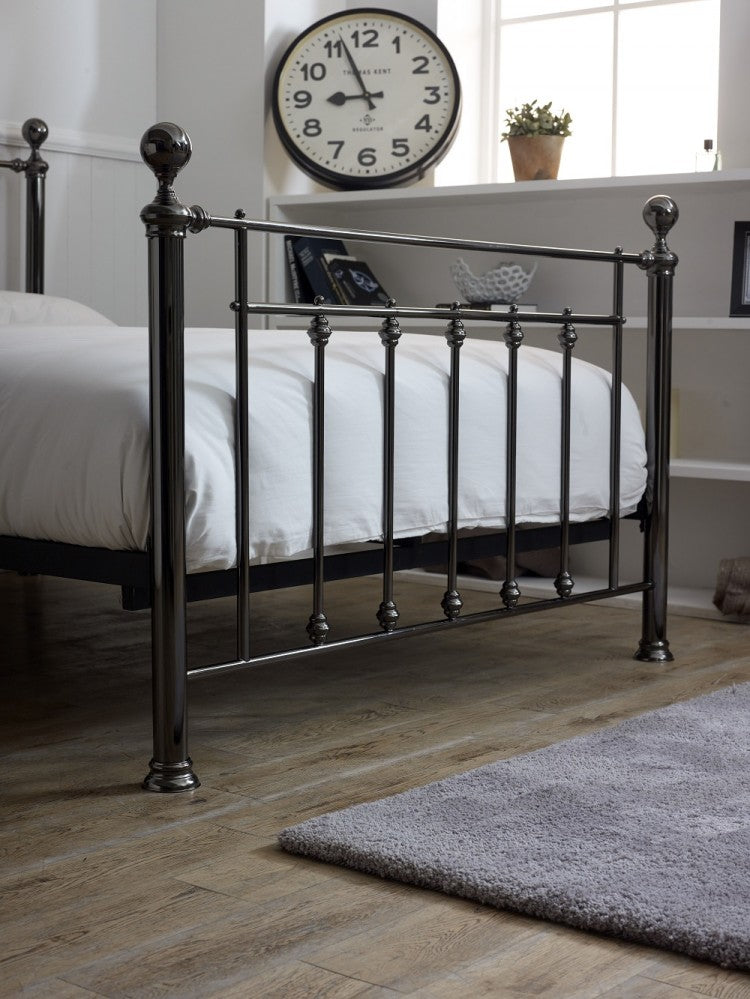 Lowrey Black Chrome Metal Bed - Double 3