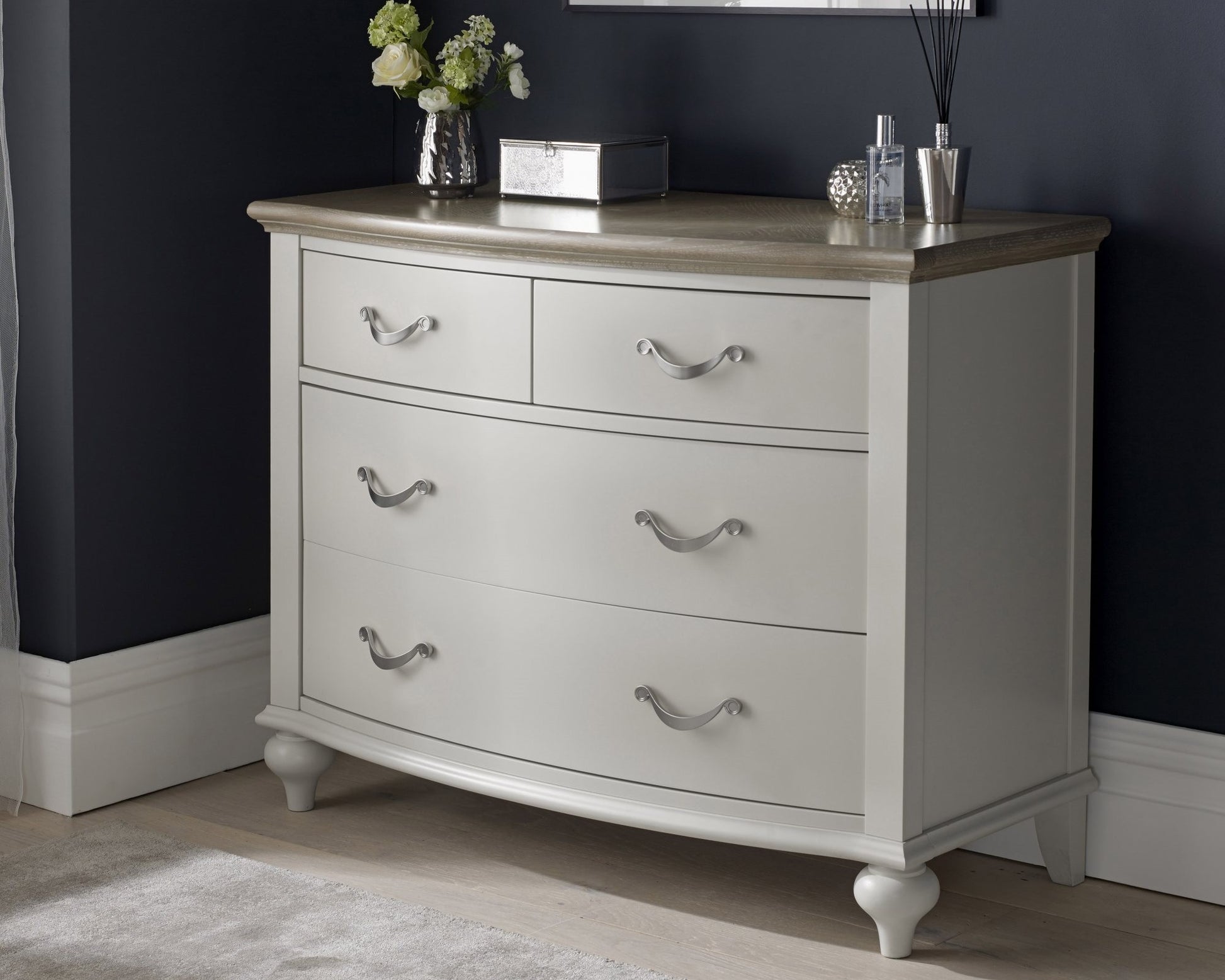 Montreux Grey Washed Oak & Soft Grey 2+2 Drawer Chest