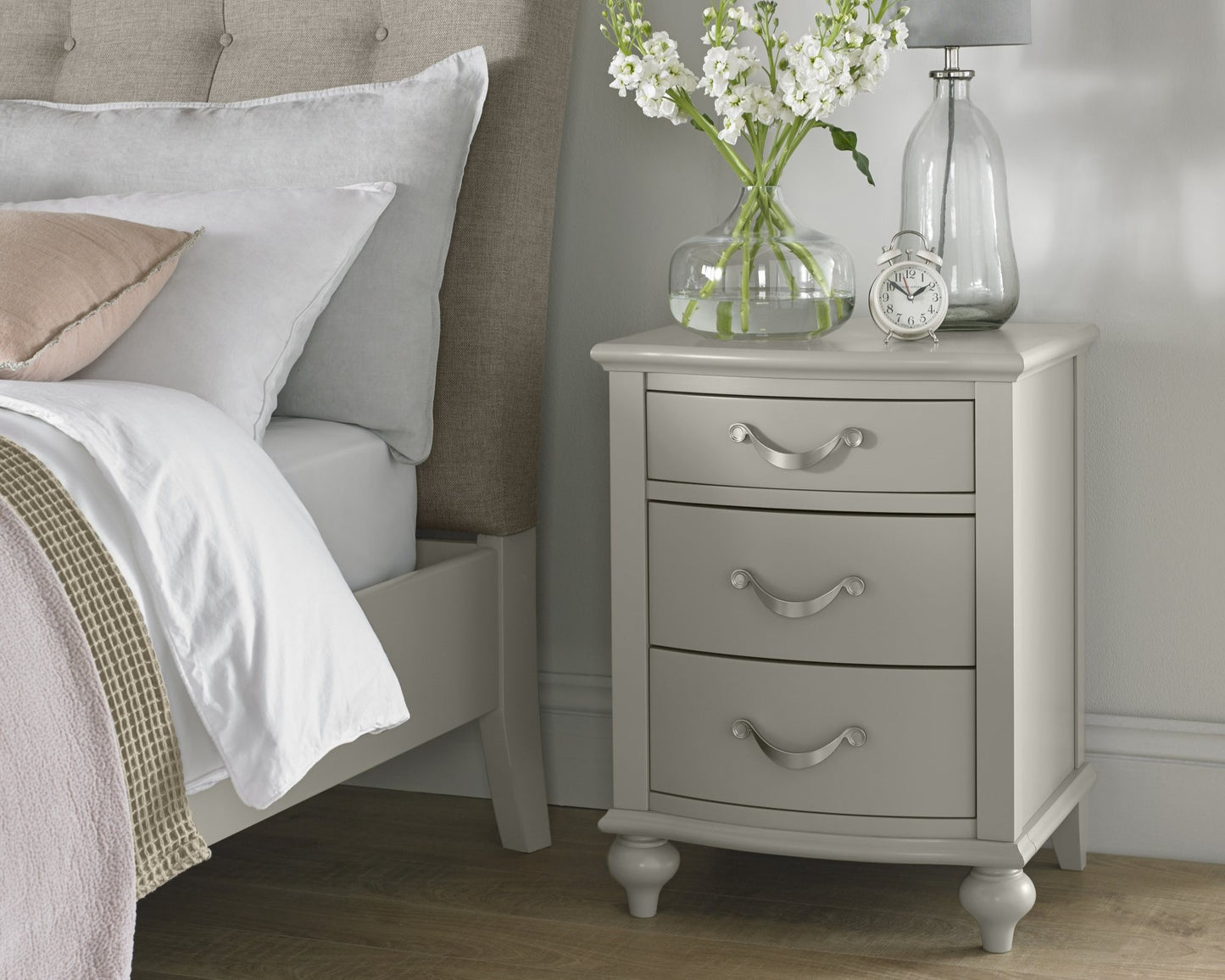 Montreux Urban Grey 3 Drawer Nightstand