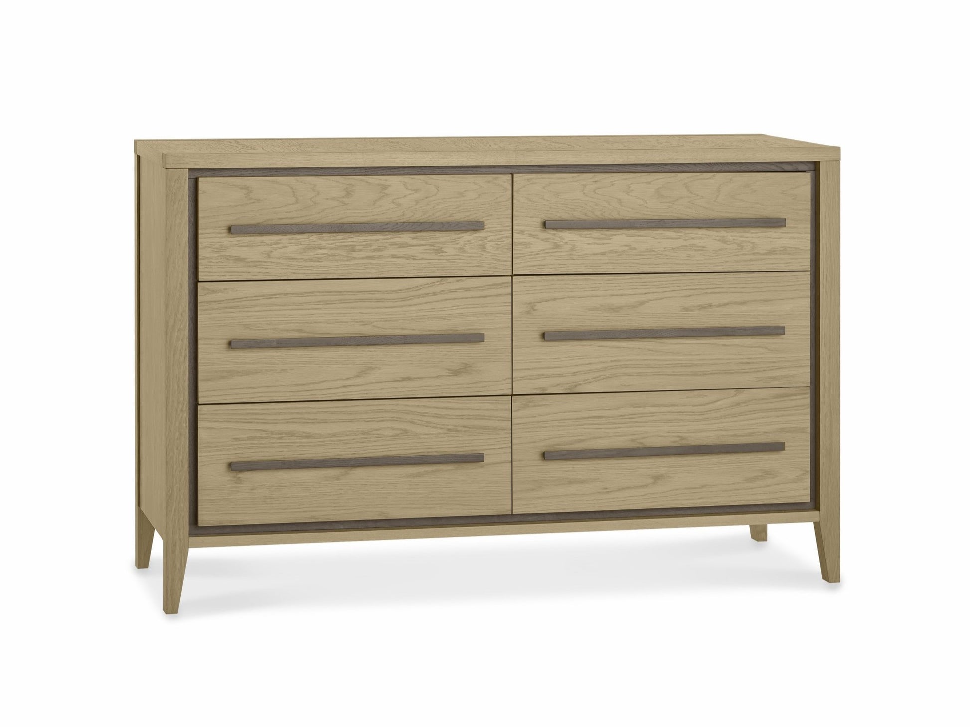 Rimini Aged Oak & Weathered Oak 6 Drawer Chest