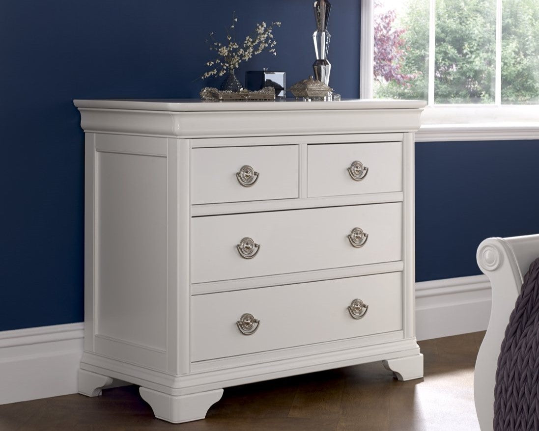 Chantilly White 2+2 Drawer Chest