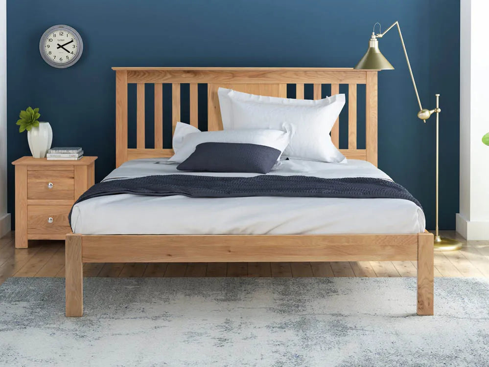 Griffith Oak Wooden Bed Frame - Double 2