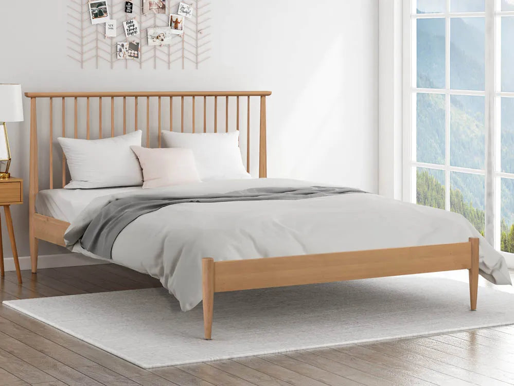 Griffith Oak Wooden Bed Frame - Kingsize