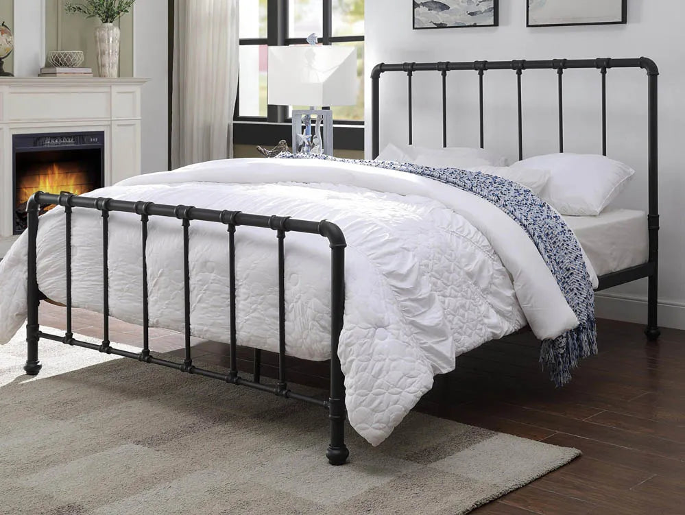 Kingston Metal Bed Frame - Black