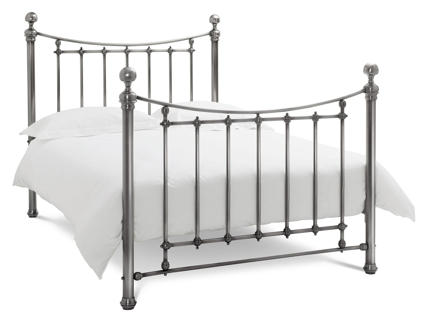 Isabelle Antique Nickel Bedstead Double 