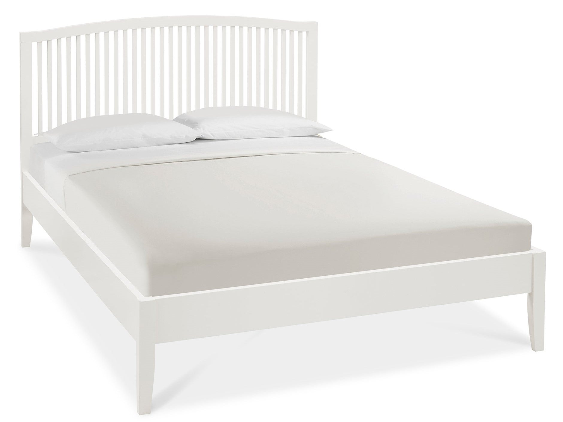 Ashby White Slatted Bedstead Kingsize