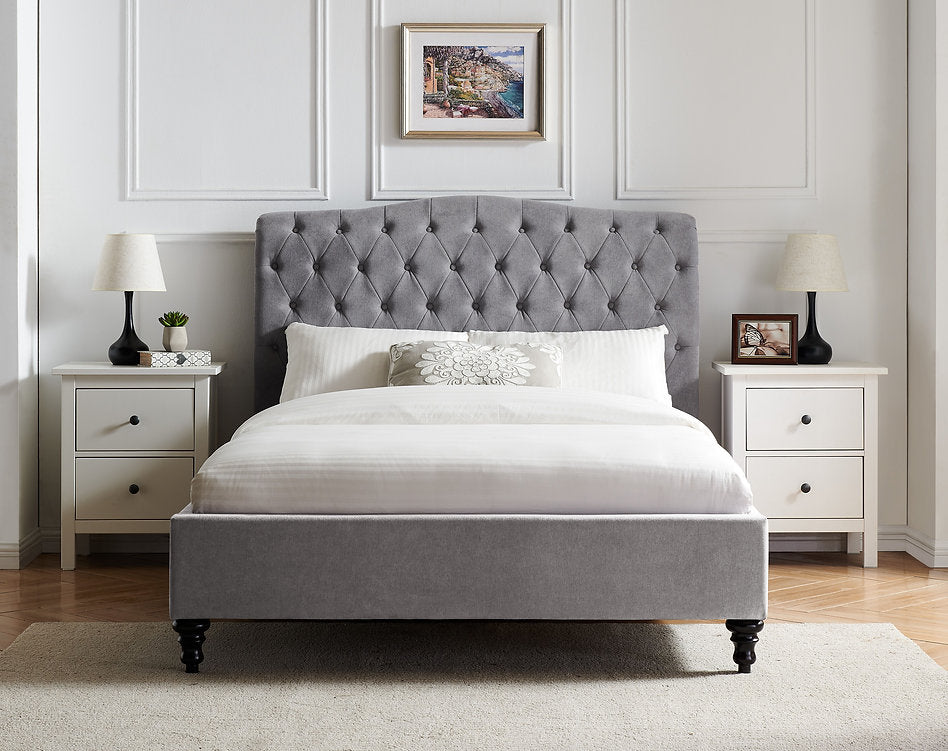 Limelight Rosa Bed Frame - Light Grey 2