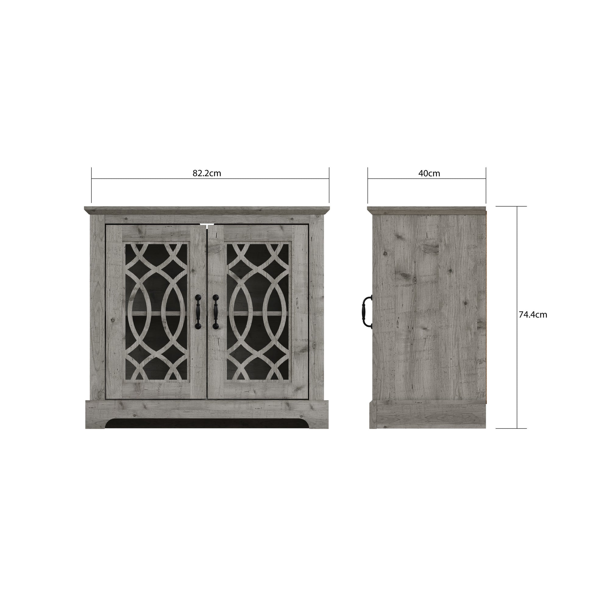 GFW Amelie 2 Door Sideboard - Mexican Grey 3