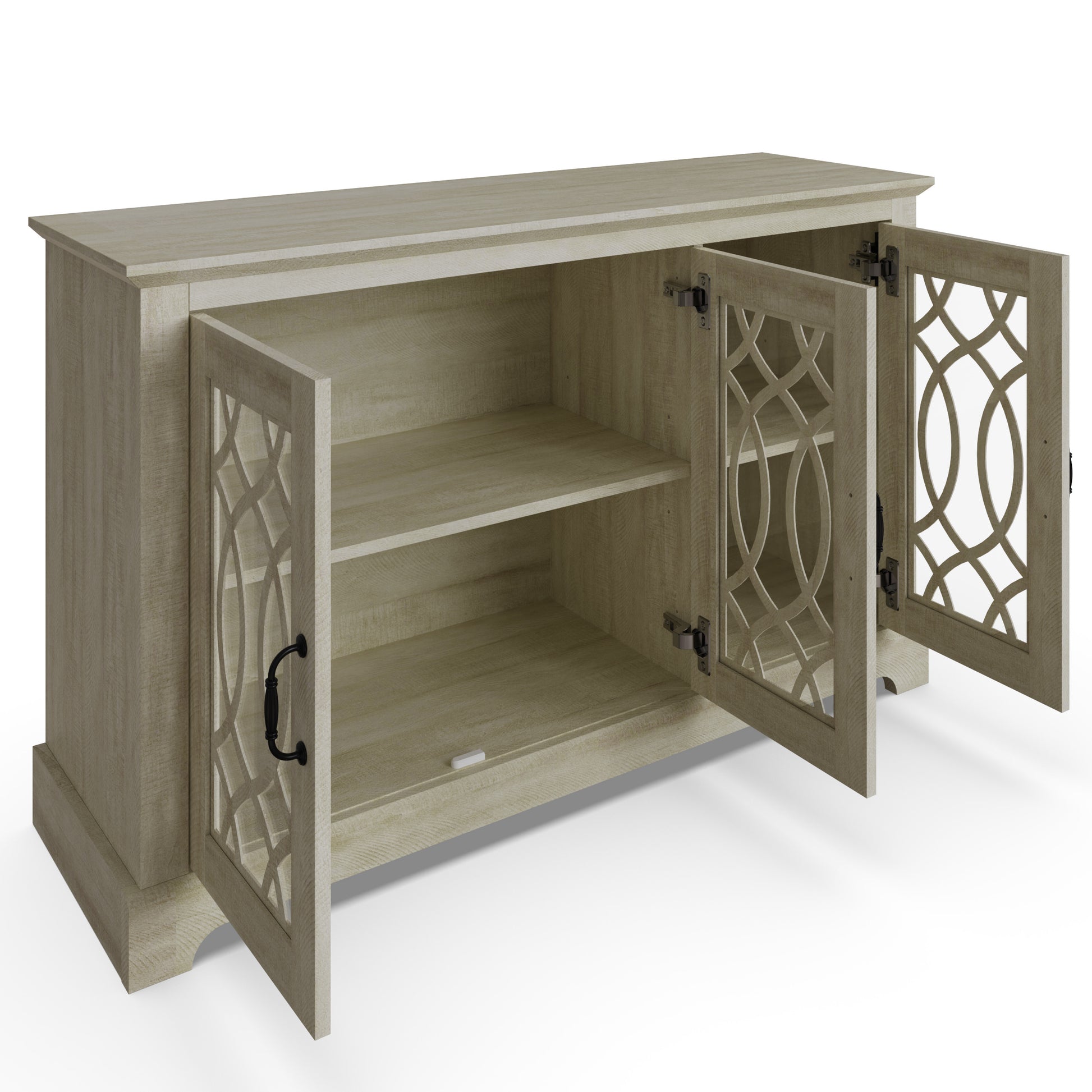 GFW Amelie 3 Door Sideboard - Dusty Grey 2