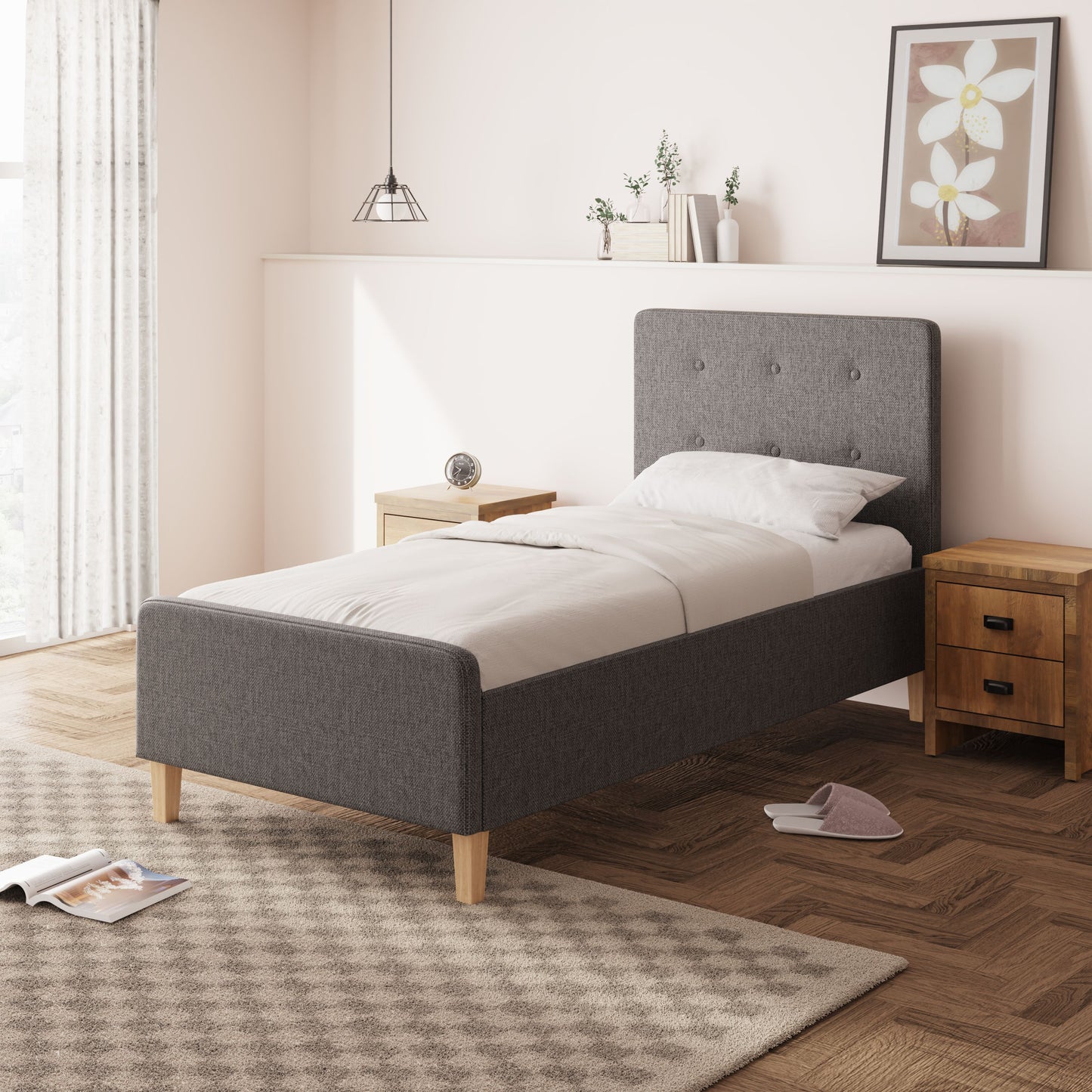 GFW Ashbourne Ottoman Bed - Single