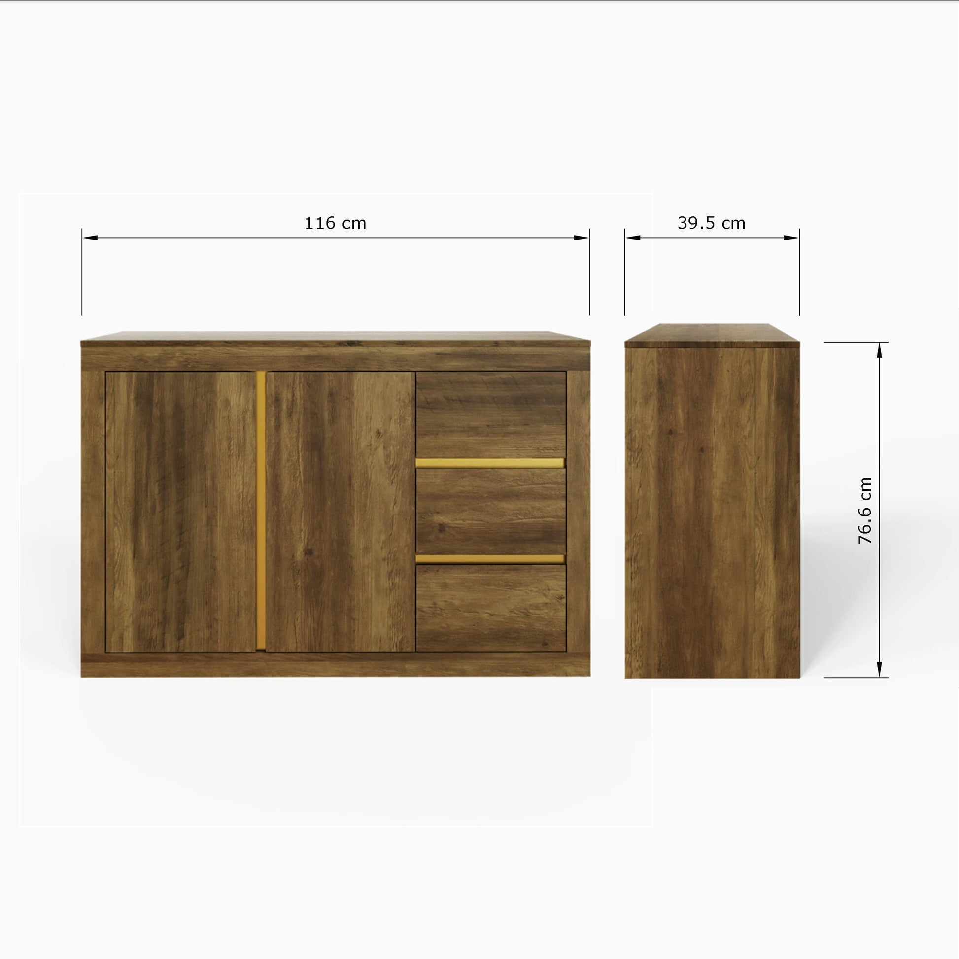 GFW Astley Oak Sideboard Dimensions