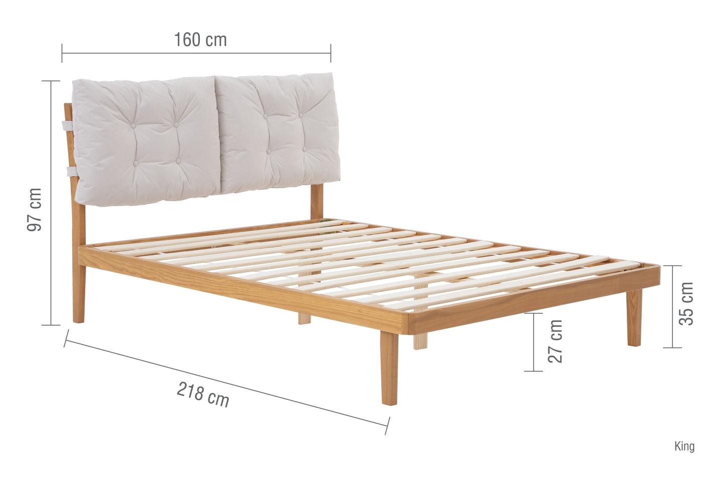 Birlea Ander Wooden Bed Frame Dimensions