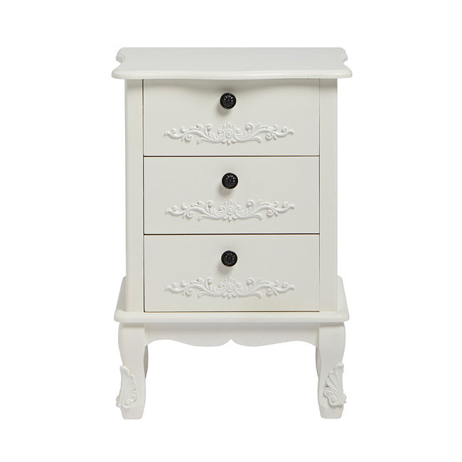 Luminosa Living Austin 3 Drawer White Chest