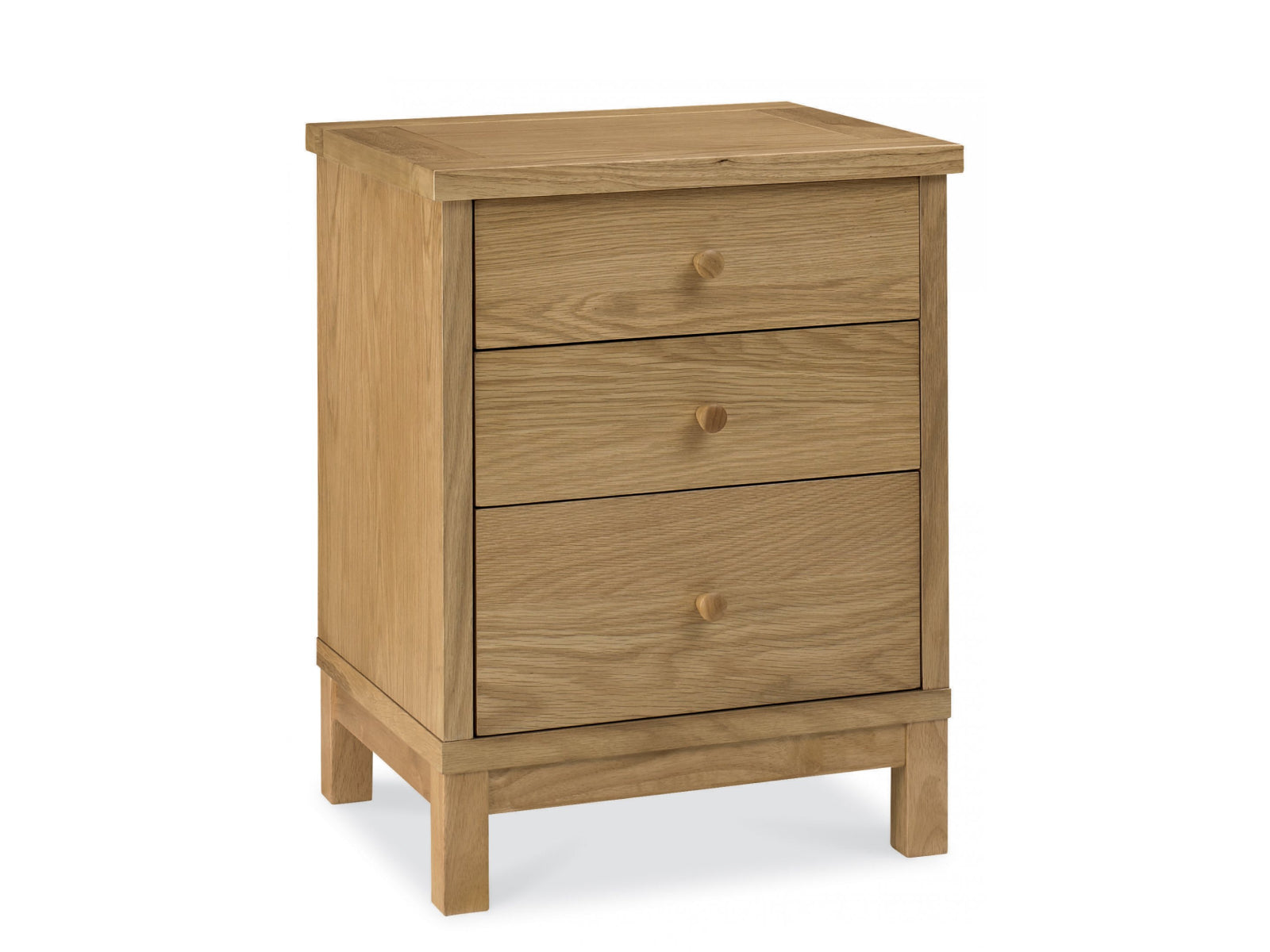 Atlanta Oak 3 Drawer Nightstand