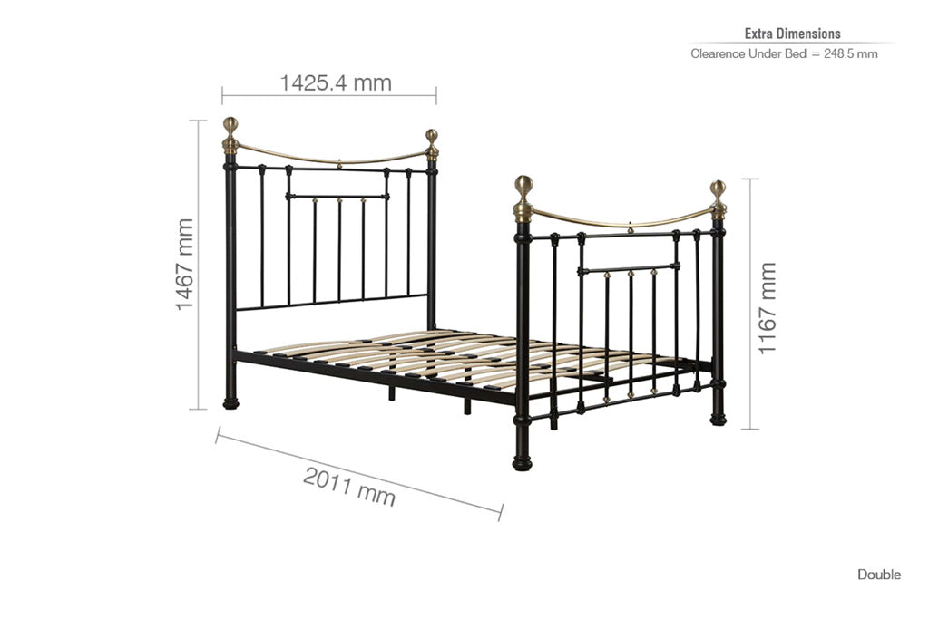 Birlea Bronte Bed Frame - Black 4