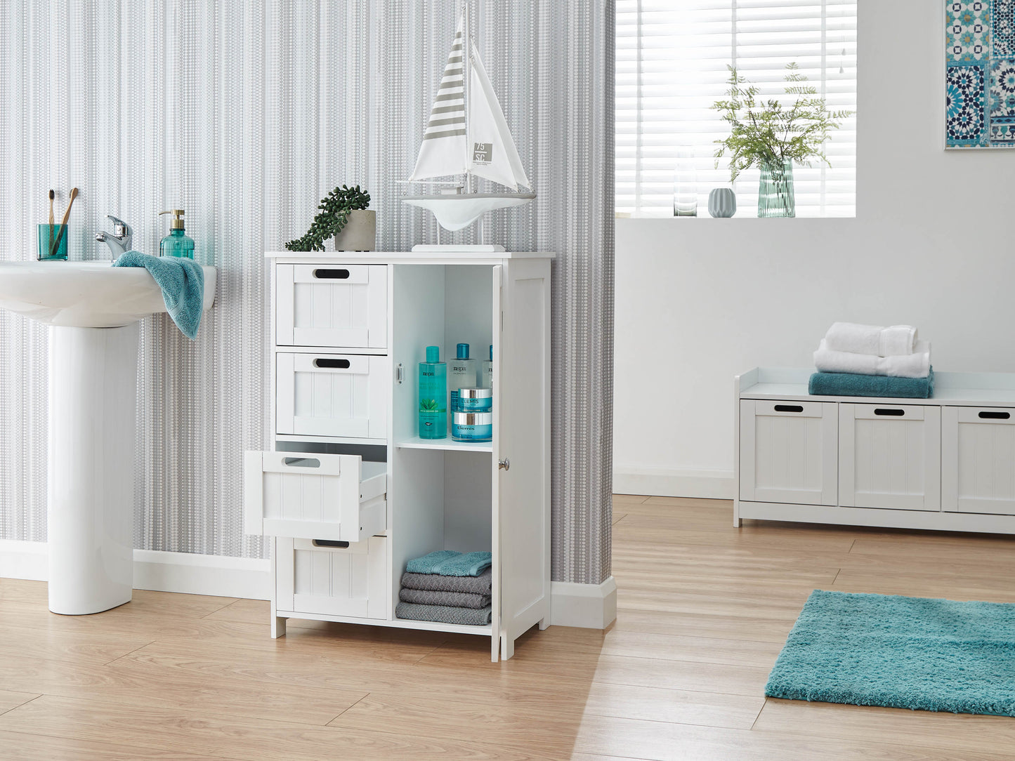 GFW Colonial Multi Cabinet - White 2