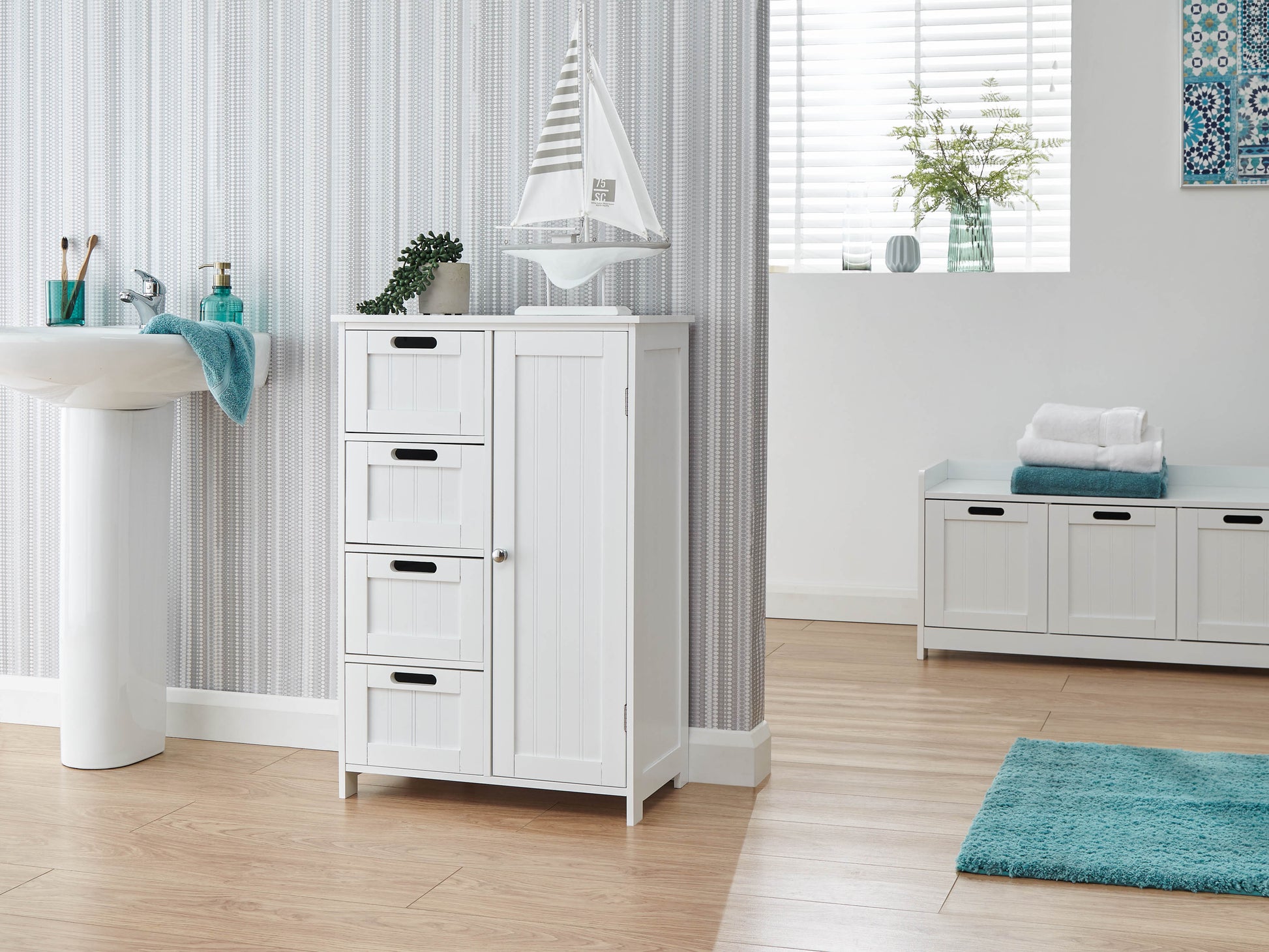 GFW Colonial Multi Cabinet - White