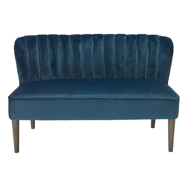 Luminosa Living Berry Fabric Sofa - Blue 2