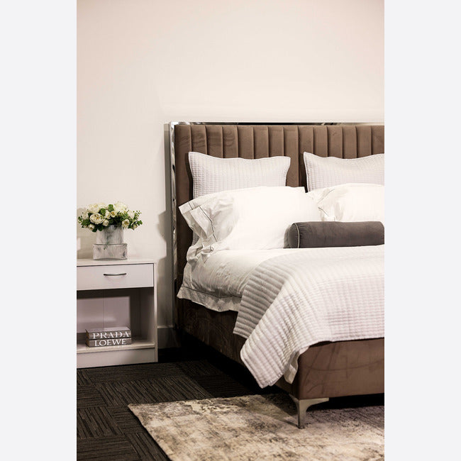 Luminosa Living Bayonne Fabric Bed Frame - Double 2