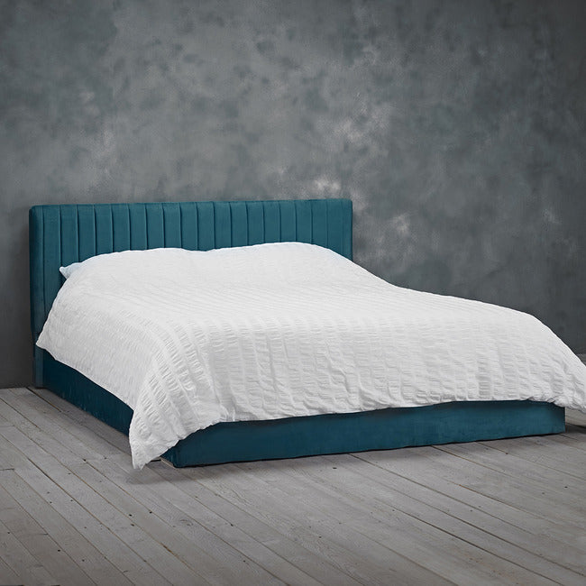 Luminosa Living Beaumont Fabric Ottoman Bed - Teal 3