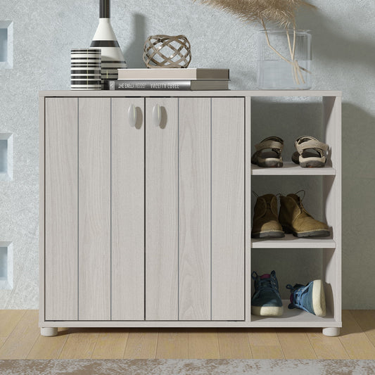GFW Bideford Shoe Cabinet - Warm Grey Oak