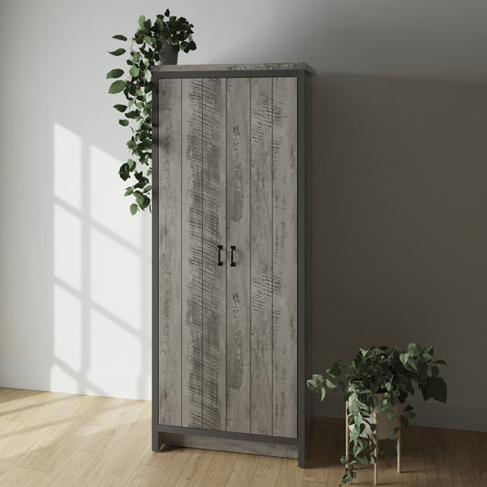 GFW Boston 2 Door Wardrobe - Grey