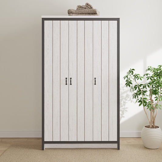 GFW Boston 3 Door Wardrobe - White