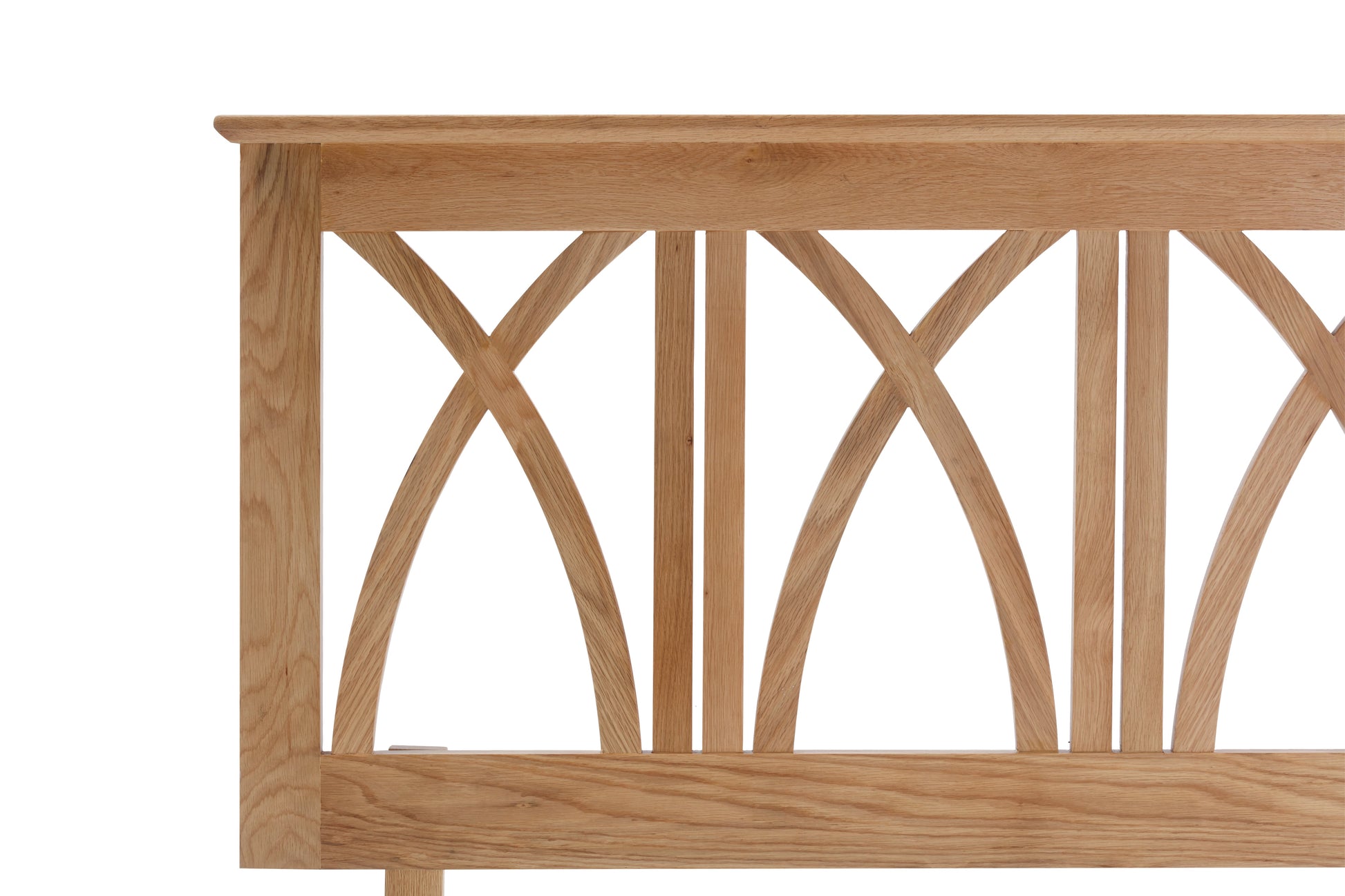 Buxton Solid Oak Headboard Close Up